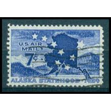 Used C53 7c Alaska Statehood Fine WA0590