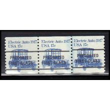 1906a 17c Electric Auto Fine MNH Dry Gum PNC 2D/3 Line Gap PA2418