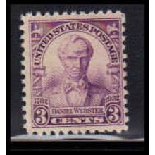 725 3c Daniel Webster Average Plus MNH O3724