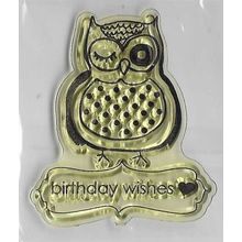Owl Stamp. App 4x4.5cm. Stamping Cardmaking Scrapbooking Crafts