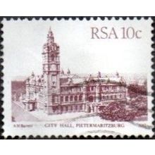 South Africa 1982. 10c Value. Redish Purple. City Hall, Pietermatitzburg F/Used