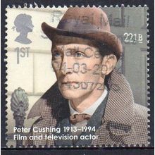 GB 2013 Great Britons - Peter Cushing, Actor 1st Used