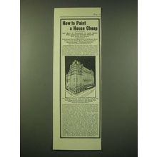 1902 Cararra Paint Ad - Waldorf-Astoria - How to paint a house cheap