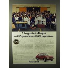 1975 Peugeot Car Ad - Passed Some 46,000 Inspections