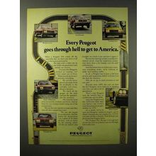 1975 Peugeot 504 Car Ad - Goes Through Hell