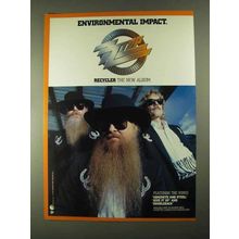 1991 ZZ Top Recycler Album Ad - Environmental Impact