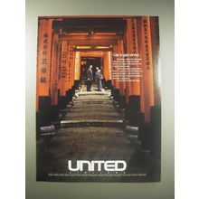 1990 United Airlines Ad - Gate to gate service