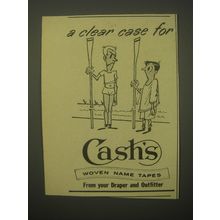 1965 Cash's Woven Name Tapes Ad - A clear case for Cash's
