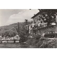 Pension Ville Lidia Val Di Sogno Italian Hotel Guests On Bridge Postcard