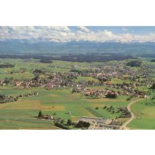 Wetzikon Switzerland Panorama 1970s Postcard