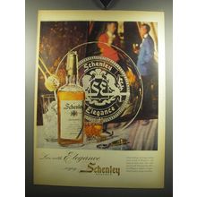 1957 Schenley Reserve Whiskey Ad - Live with Elegance