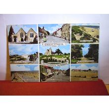 multiview, ROMNEY MARSH, KENT used postcard by Shoesmith & Etheridge 1963 pm =