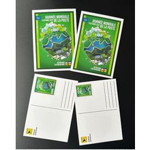Centrafricaine 2022 Stationery Entier Journée Mondiale Poste World Post Day