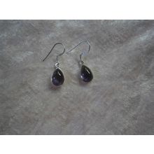 Sterling Silver Amethyst Drop Earrings