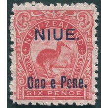 Niue 1903 6d rose-red SG14 MNH