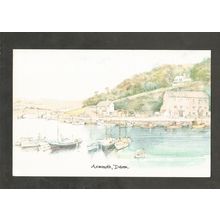 Postcard Devon Axmouth Watercolour by David Skipp