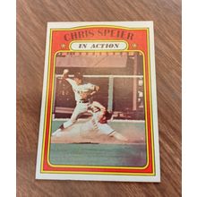 Topps 1972 # 166 Chris Speier San Francisco Giants 6.0 Excellent/Mint Condition