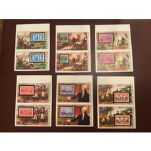 ICOLLECTZONE Upper Volta 352-357 Imperf Pairs VF NH