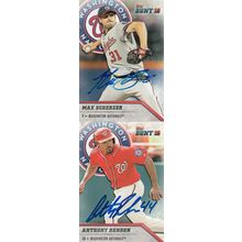 MAX SCHERZER & ANTHONY RENDON AUTOGRAPH 2016 WASHINGTON NATIONALS WORLD CHAMPION