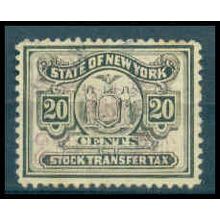 Used Revenue 20c N.Y. Stock Transfer Fine WA2852