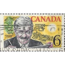 CANADA, Stephen Leacock, yellow 1969, 6c, #2