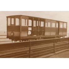 Southend On Sea Pier Victorian Toastrack Train in 1922 Postcard