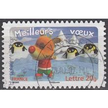 France 2006 Michel 4181I O Cote (2008) 1.50 € Noël Manchots regardant le renne