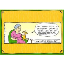 Cockapoos - Humorous Tree Free Greeting Card - 12893