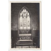 Ulceby Church Interior Lincolnshire 1937 RP Postcard