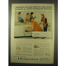 1956 Hotpoint Electric Dishwasher Ad - Spot-Less Action