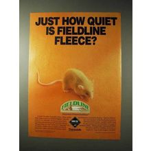 1990 Fieldline Fleece Ad - Just How Quiet Is Fieldline?