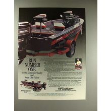 1990 Fisher Marsh Hawk 3V Boat Ad - Run Number One