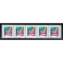 3282 33c U.S. Flag Over City Very Fine MNH PNC 1111/5 SQ PAL4107