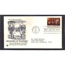 FDC Art Craft 1728 13c Saratoga (Cachet-Typed/A) CV41860