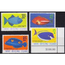 KOKOS COCOS KEELING ISLANDS [1996] MiNr 0350-53 ( **/mnh ) Fische