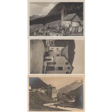 Pontresina Alte Hauser Friedhof Hotel 3x Switzerland Postcard s