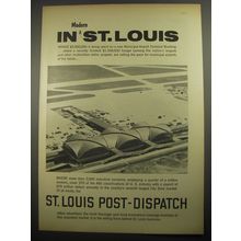 1956 St. Louis Post-Dispatch Newspaper Ad - In modern St. Louis