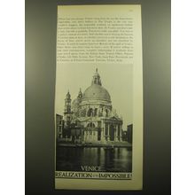 1960 Venice Italy Advertisement - Realization of the impossible