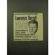1960 Dutton Book Ad - Prospero's Cell and Reflections on a Marine Venus