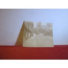 UNKNOWN STREET SCENE small photograph 1930s =
