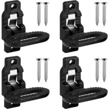 4 Pack Black Folding Safety Step Steel Heavy-Duty Fold down Utility Body Step Gr