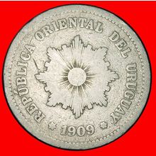 Ⰶ FRANCE, GERMANY, AUSTRIA, CHILE 1901-1941:URUGUAY★5,1909A★LOW START★NO RESERVE