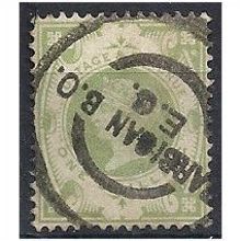 1887 SG211 1/- Green BARBICAN BO CDS Fine Used..
