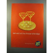 2001 Ritz Crackers Ad - Served at Finest Shindigs