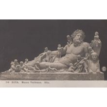 Nilo Mythology Roma Museo Nile God Old Antique Italian Statue Sculpture Postcard