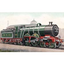 Atlantic Express Locomotive Northern Cornwall Train 1416 Antique Postcard