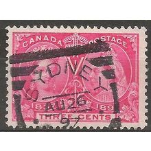 Canada 1897 SG126 3c Carmine Jubilee Good+ Used ..