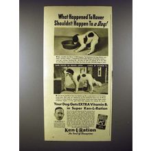 1940 Ken-L-Ration Dog Food Ad - Happened to Rover