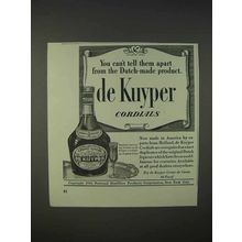 1940 De Kuyper Creme de Cacao Liqueur Ad - Can't Tell