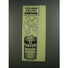 1955 Rumford Baking Powder Ad - Better Baking